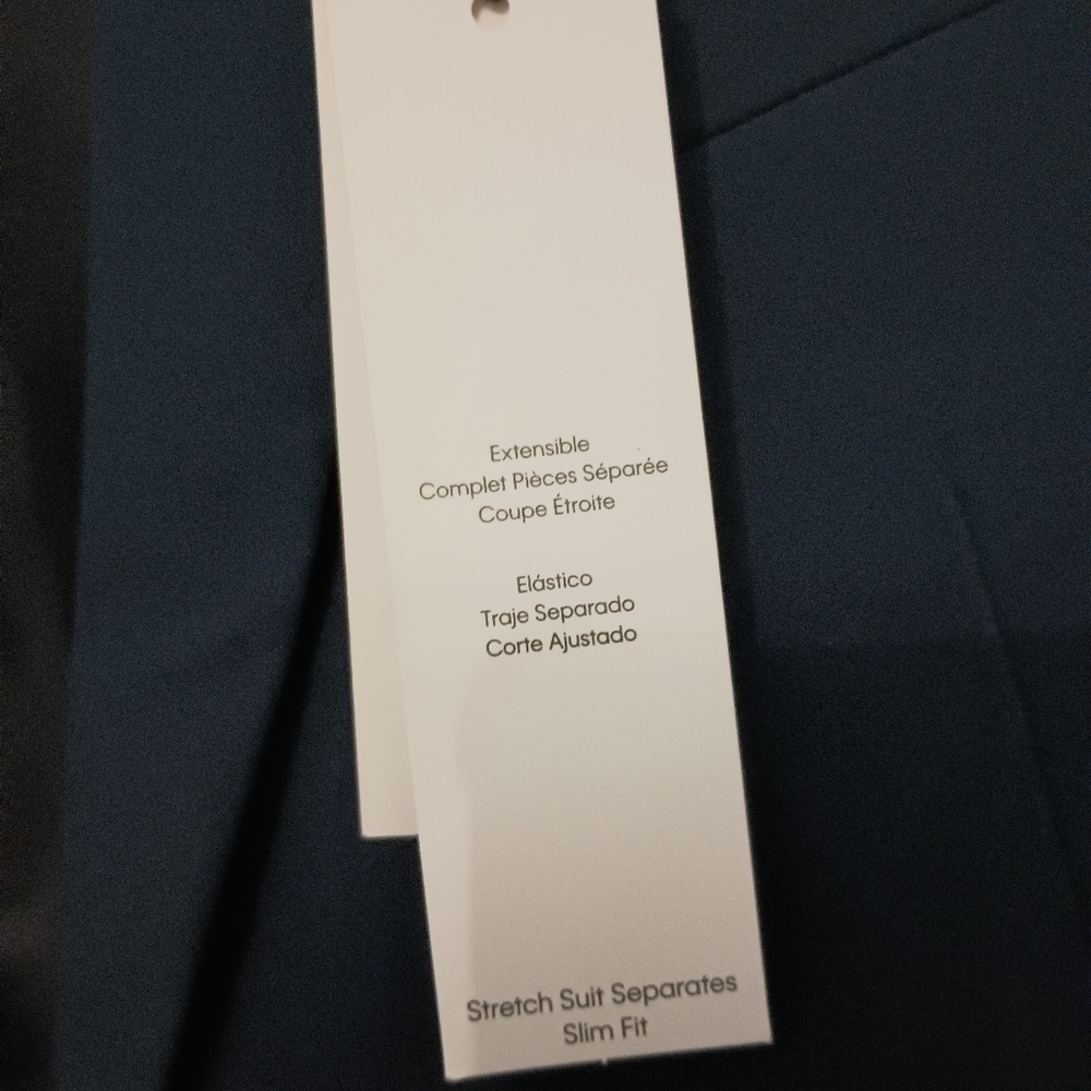 Kids Calvin Klein Boys Navy Blue Suit Jacket 12 - Picture 7 of 7